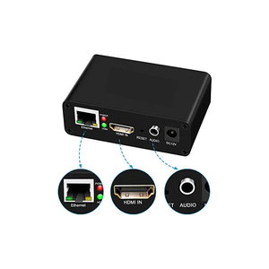 ตัวแปลงสัญญาณวิดีโอ H265 H264 สำหรับอุปกรณ์เข้ารหัสพร้อมอินพุตเสียงแบบอนาล็อก ความละเอียด 1080p60 เป็นสตรีม IP สำหรับโปรโตคอล RTMP/RTSP สำหรับคอมพิวเตอร์และโทรศัพท์ - Product Image 1