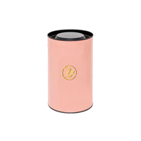 Couvercle rond en fer blanc laqué de 83 mm, embout métallique pour tube en carton, impression personnalisée OEM ODM