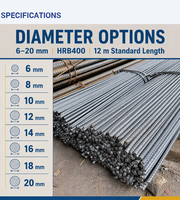Vente directe usine – Barres d'armature en acier déformé laminé à chaud HRB400 de 8 mm et 10 mm, conformes à la norme ASTM, pour la construction (coupées et pliées)