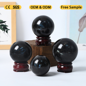 Vente en gros de sphères de pierres précieuses naturelles de 5 à 7 cm, sphères de grenat à effet de feu d'artifice pour la méditation - Product Image 5