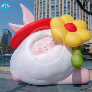 Eventos inflables para fiestas Decoraciones inflables Muñeca de ancianos Modelo de personaje de dibujos animados Eventos promocionales personalizados para interiores y exteriores - Product Image 1