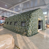Tente de Commande Gonflable Camouflage Extérieur, Grande Tente Multifonctionnelle de Secours d'Urgence, Prise en Charge de la Personnalisation