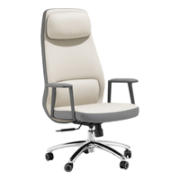 Chaise de bureau ergonomique à dossier haut, pivotante, avec support lombaire pour le bureau, la maison et l'espace de travail