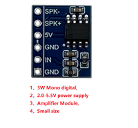 Module amplificateur monocanal 5W avec puce vocale CH03D, tension d'alimentation 5V, petite taille, grand volume, haute qualité et fidélité