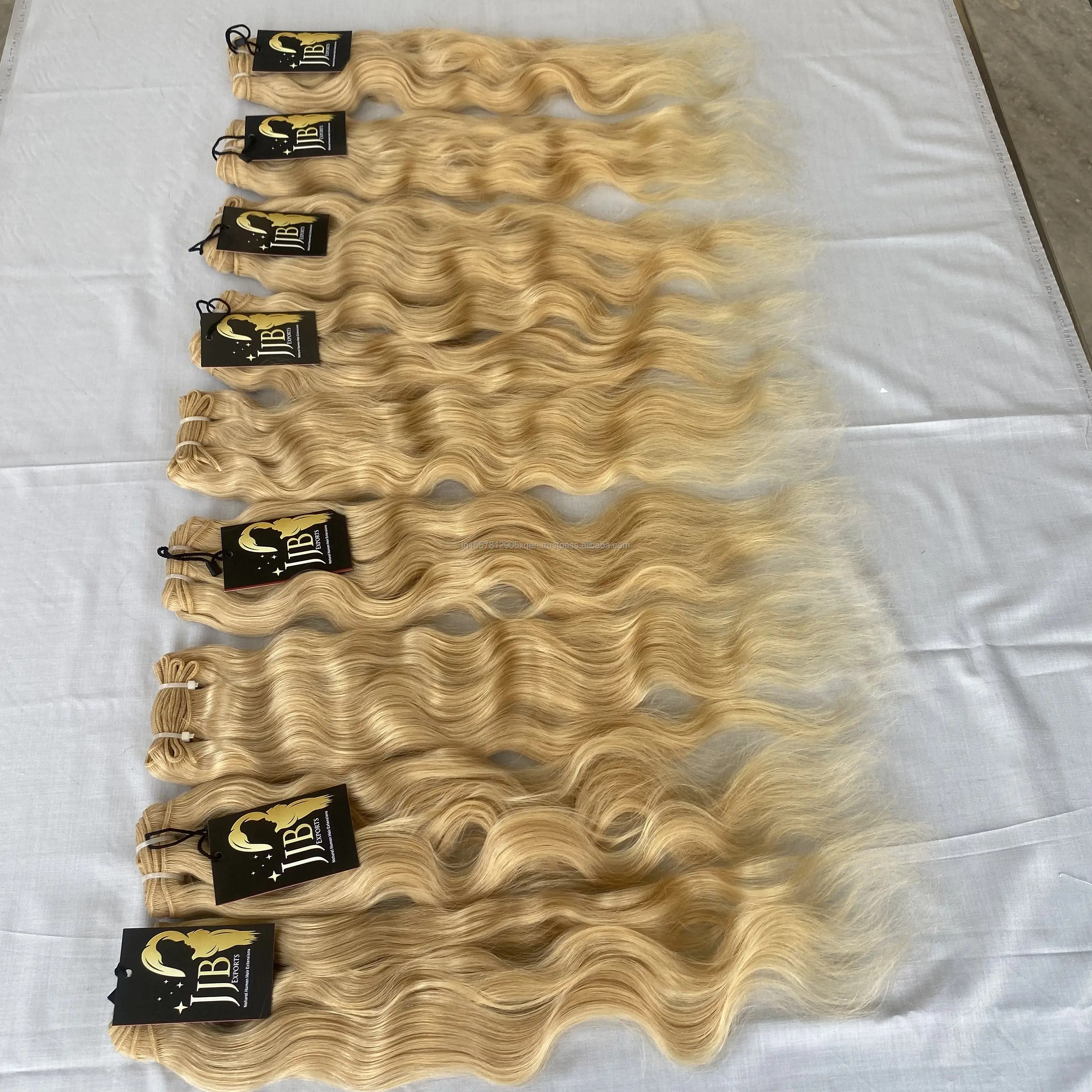 Unprocessed Raw Virgin Human Hair Top Quality 613 Blonde Hair Raw Curly Indian Temple blonde 60 hair suppliers