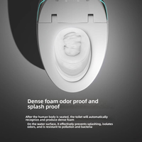 WC intelligent moderne avec bidet électrique intégré, cuvette de toilette de luxe pour salle de bain, WC intelligent à poser au sol