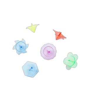 Transparent <b>Mini</b> Spinning Top Plastic Colorful Childrens Toy For Kids Age 2 4 Years Unisex Gift - Product Image 5
