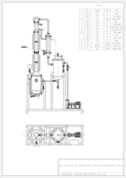 Système de colonne de distillation JOSTON pour la récupération de solvants organiques à base d'isopropanol, équipement doté d'un moteur, d'une pompe et d'un roulement