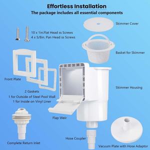 Accessoires de nettoyage de filtre mural anti-salissures ABS adaptés aux piscines hors sol - Product Image 3