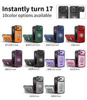 Étui de téléphone magnétique de luxe en PC rigide + film TPU pour iPhone 17 16 15 14 13 12 11 – Accessoire de protection mobile