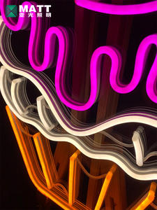 Letrero de neón para cupcakes, luces de neón Led blancas cálidas rosas para decoración de pared, letreros iluminados para panadería, tienda de postres, Bar, cafetería, fiesta - Product Image 5