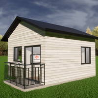 Villas préfabriquées modernes en acier léger de 100 m2, 100% verre, vente de mini-maisons préfabriquées, kits faciles à construire, petites maisons