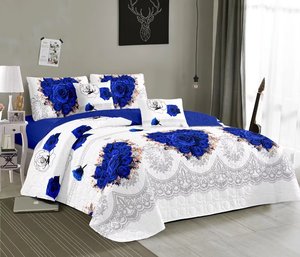 Wholesale New Design <strong>Patchwork</strong> Bedspread 3pcs king Size Bedspread Quilt Cotton Wool Bedding Sheet Set with Pillowcase - Product Image 3