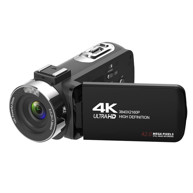 Digital Video Camera 4K Digital Camcorder 42 Million Pixels Wireless Smart Remote Shutter 4K Time-lapse Photography