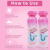 Nettoyant moussant personnalisé en gros pour canalisations, désodorisant et déboucheur pour éviers de cuisine, drains de douche et baignoires