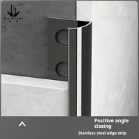 Bande de seuil de plancher de garniture de bord de tapis d'arc durable en acier inoxydable 304 pour l'approvisionnement de fabricant de transition de tapis à carrelage