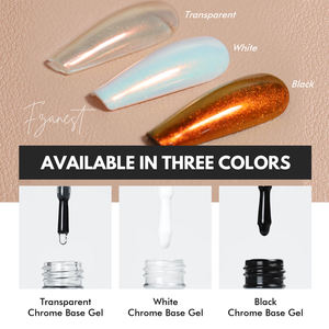 FZANEST Hema Tpo Free Gel <span class=keywords><strong>Top</strong></span> <span class=keywords><strong>Coat</strong></span> <span class=keywords><strong>pour</strong></span> Chrome Nail Powder <span class=keywords><strong>Effet</strong></span> <span class=keywords><strong>Miroir</strong></span> Nail Art Chrome Base Gel Vernis À Ongles DIY Home Salon Used - Product Image 6