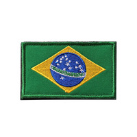 Logo personnalisé de vente directe de Hannuo Écusson brodé tactique avec crochet et boucle Écusson du drapeau canadien
