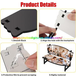 DIY 7 Inch 14 Inch Mini Size MDF Hard Board Miniature Sublimation Blanks Photo Picture Frame <strong>Memorial</strong> <strong>Bench</strong> for Home Decor - Product Image 3