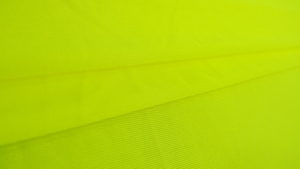 Dệt Kim Tricot Vải Bán Buôn EN20471 Khả Năng Hiển Thị Cao Huỳnh Quang 100% <span class=keywords><strong>Polyester</strong></span> Lưới Vải 75D Sợi Nhuộm Đồng Bằng 58/60 "EN ES - Product Image 4