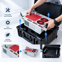 Nettoyeur laser à impulsions HS-LC300 300w JPT en forme de valise avec énergie d'impulsion unique de 1,5mJ 5mJ 15mJ, machine de nettoyage laser