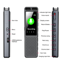 Enregistreur vocal V99 Lecteur de musique MP3 1050mAh Grande capacité de batterie WAV 1536kbps HiFi Enregistrement sans perte Dictaphone