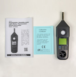 Stock 5 in 1 Professional Measuring Instrument LM-8102 -Anemometer, Humidity Meter, Light <b>Thermometer</b>, - Product Image 6