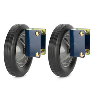 Roue de support de <span class=keywords><strong>portail</strong></span> en caoutchouc de 8 pouces, robuste, pour <span class=keywords><strong>portail</strong></span> <span class=keywords><strong>battant</strong></span>, montage latéral, pour clôture en tube métallique, clôture à mailles - Product Image 1