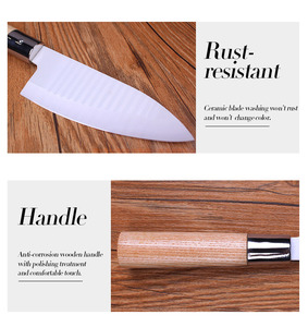 Ultra Sharp Cuisine Tout Usage En Céramique <span class=keywords><strong>Couteau</strong></span> À Fromage Manche En Bois - Product Image 2