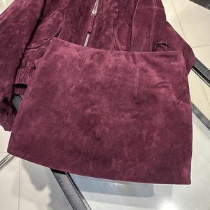 2025 Spring and Summer Sexy <strong>Leather</strong> <strong>Short</strong> Dress Real Sheepskin <strong>Leather</strong> Skirts Women's Black <strong>Leather</strong> Skirt - Product Image 3