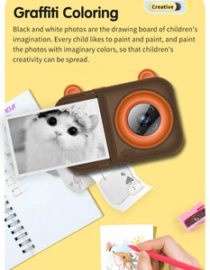 <span class=keywords><strong>Appareil</strong></span> <span class=keywords><strong>photo</strong></span> thermique instantané pour impression <span class=keywords><strong>de</strong></span> photos, compatible avec le papier thermique <span class=keywords><strong>de</strong></span> reçus et d'étiquettes <span class=keywords><strong>de</strong></span> 57 mm, impression claire, <span class=keywords><strong>appareil</strong></span> <span class=keywords><strong>photo</strong></span> instantané - Product Image 4