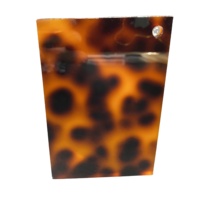 Feuille acrylique coulée tortue/léopard ambre PMMA/feuille en plastique pour épingles à cheveux accessoires pour cheveux sacs fournitures d'hôtel DIY