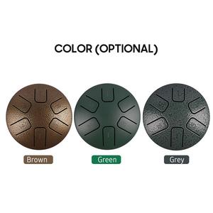 6 notas 3,8 pulgadas <span class=keywords><strong>Mini</strong></span> tambor de lengua de acero Tambor de mano Tambor Zen Instrumento de percusión de tambor con <span class=keywords><strong>baquetas</strong></span> - Product Image 6