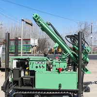 MKDQZ-160 Foreuse compacte sur chenilles pour puits d'eau, dispositif de forage à percussion pneumatique, pompe à engrenages pour projets d'eau domestique rurale