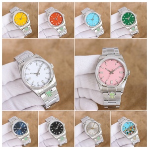 Womens Sang Trọng 31/36Mm Thép Không Gỉ Tự Động <span class=keywords><strong>Chronometer</strong></span> Đồng Hồ Đeo Tay Con Trỏ Quay Số Kẹo Cầu Vồng Màu Sắc Uy Tín Đồng Hồ - Product Image 6