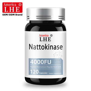 Fabricante de Suplementos de Nattokinasa con Logotipo Personalizado para Apoyar la Salud del Corazón y del Sistema Circulatorio, 120 Cápsulas de Nattokinasa Dietéticas - Product Image 1
