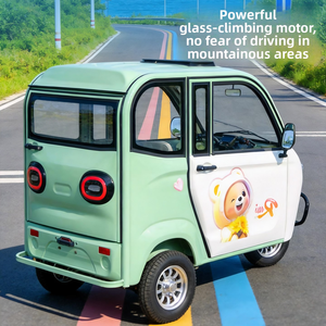 Tricycle électrique entièrement fermé pour usage domestique, petit véhicule à énergie nouvelle pour femmes avec abri, véhicule de déplacement quotidien pour personnes âgées - Product Image 4