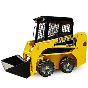 factory Outlet skid steer loader small skid steer loader 4 wheel drive small Skid Steer Loader