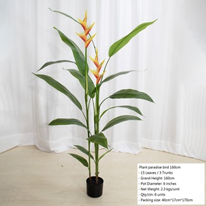 Grande Plante Artificielle en Plastique Vert Paradis Oiseau Simulation Arbre Paon Plante Strelitzia reginae Bonsaï Décoratif - Product Image 3