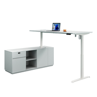 ODM bureau électrique à hauteur réglable bureaux debout en métal bureau exécutif en forme de L