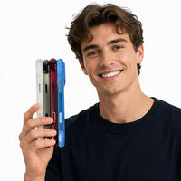 Coque de téléphone personnalisable antichoc avec airbag arrière et anti-traces de doigts pour iPhone 17 & 18 Pro & Pro Max