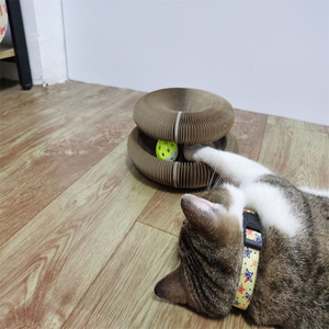 Rompecabezas de nuevo diseño, suministros interactivos para mascotas, órgano mágico, papel corrugado, rascador para gatos, juguetes de cartón - Product Image 6