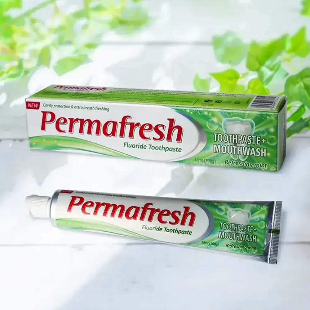 Produto quente 75ml MINT Removedor instantâneo de manchas de ervas branqueador de dentes pasta de dentes sem flúor