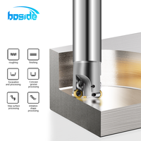 Fraise à indexer à 45 degrés EMR4R/5R/6R, fraise à faceuse CNC de précision, tige en métal dur, OEM, nickelée, 42HRC