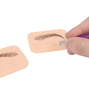 Nuevos <span class=keywords><strong>ojos</strong></span> 3D piel de silicona para cejas <span class=keywords><strong>Microblading</strong></span> permanente artista tablero SPMU ceja práctica maquillaje accesorio - Product Image 3