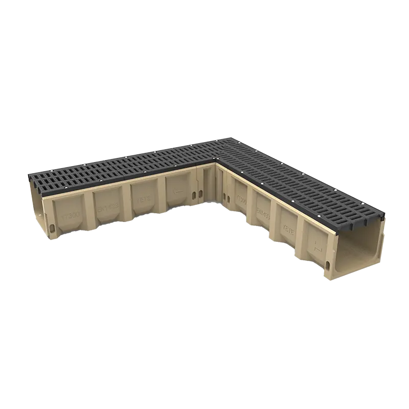 E600 CO 6 дюймов. * 5 футов. Высокопрочный полимерный дренажный канал с крышкой из ковкого чугуна для дренажной системы водоемов