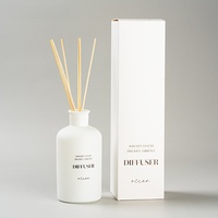Ensemble d'huiles essentielles de luxe bouteille en verre diffuseur de roseaux avec emballage de luxe boîte-cadeau assainisseurs d'air pour la maison