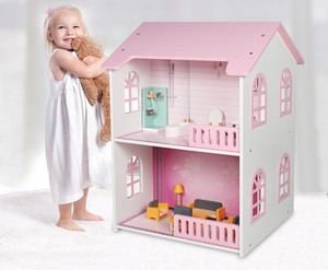 Maison de poupée miniature en bois à faire soi-même, kit de meubles pour maison de poupée, échelle 1:24, jouets créatifs pour maison de poupée, modèle d'appartement nordique - Product Image 3