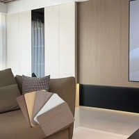 Panel de Pared Ranurado, Flexible, Impermeable y Resistente al Fuego, de PVC, Bambú y WPC, Personalizado en 3D, para Uso Doméstico y de Entretenimiento