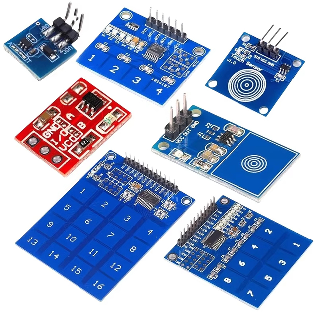 RNSbot TTP223/224/226/229 Capacitive Touch Switch Button Digital Sensor Module 1/4/8/16 Channels